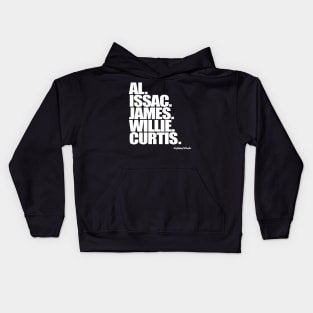 Al Green. Issac Hayes. James Brown. Willie Hutch. Curtis Mayfield. Kids Hoodie